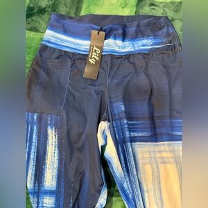 Lily Navy Abstract Design Pants